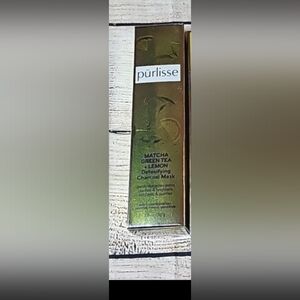 BNIB Purlisse Matcha Green Tea+Lemon Detoxifying Charcoal Mask